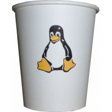 07 Oz Linux Penguen Temalı Karton Bardak (100 lü)