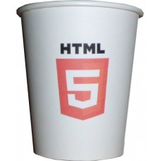 07 Oz HTML 5 Temalı Karton Bardak (100 lü)